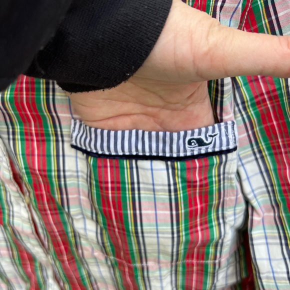 Vineyard Vines Plaid Tartan Pajama Top size Small - Picture 7 of 10